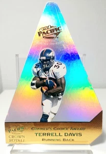 1998 Pacific Crown Royale Cramer's Choice Award Terrel Davis #1 Denver Broncos - Foto 1 di 5