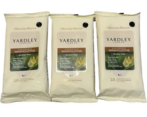 3 Pack Disposable Washcloths 18 Pk Yardley London 12 x 8” New - Picture 1 of 2