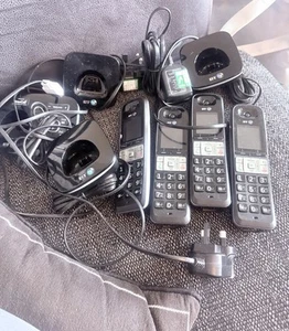 BT 8500 Quad Cordless Phones With Answering Machine & Call Blocking - Zdjęcie 1 z 2