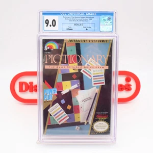 NES Nintendo PICTIONARY - CGC GRADED 9.0 A+! NEW & Factory Sealed with H-Seam! - Picture 1 of 11