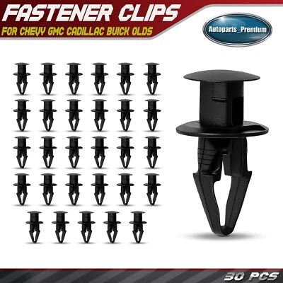 30 piezas clips de retención de parachoques de rueda de guardabarros de nailon para Chevy GMC Cadillac Pontiac Foto 1 de 4