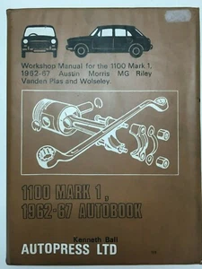 Austin Morris Mk1 MG Riley 1100 1962-1967 Autobook By Autopress Manual Used M8 - Picture 1 of 6