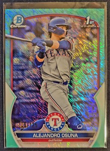 106/125! 2023 Bowman ALEJANDRO OSUNA "Aqua Shimmer" SP Prospect/ Rookie BCP-131