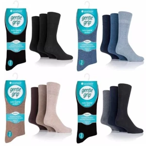 Mens Non Elastic Socks Diabetic Big Foot Socks Gentle Grip Toe Socks UK 12-14 - Picture 1 of 5