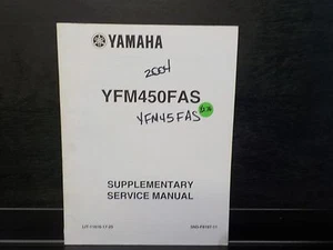 YAMAHA YFM450FAS    SERVICE MANUAL SUPPLEMENT (Y276) - Picture 1 of 2