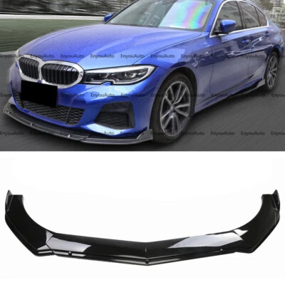 For BMW 118i 120i 128i Series Front Bumper Lip Spoiler Splitter Glossy Black - Image 1 of 4