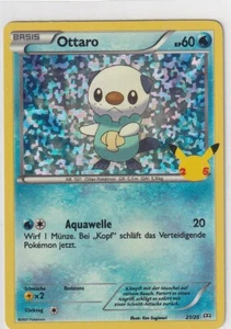 Pokemon Karte McDonalds 25 Anniversary Mc Donalds Nr. 21/25 Ottaro Holo deutsch - Bild 1 von 1