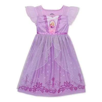 Disney Princess Rapunzel Toddler Girl's Fancy Dress-Up Nightgown, Gown - Image 1 of 3