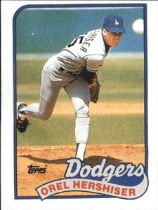 1989 Topps Doubleheaders All-Stars Baseball Card #21 Orel Hershiser