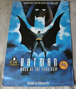 Batman Mask of the Phantasm 1993 Conroy Hamill póster promocional de dibujos animados en muy buen estado - Imagen 1 de 1