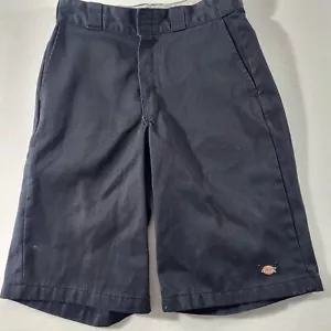 Pantaloncini da lavoro Dickies 13" chino 28 W da uomo neri rilassati aderenti a macchie e rughe - Foto 1 di 8