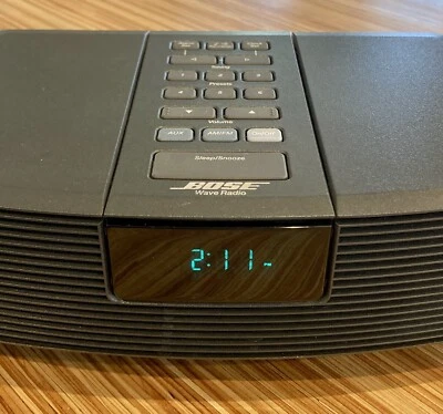 Bose Wave Stereo Radio Digital Alarm Clock w- Remote Control & Battery Backup - Image 1 of 4