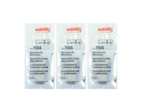 Märklin H0 7504, 3 x Anschluss für Mittelleiter, neu, OVP - Bild 1 von 2