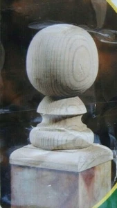 UFP Treated 106088 Treated Ball Finial Top ~ Use w/ Deck & Fence Posts ~ 1 ea - Picture 1 of 7