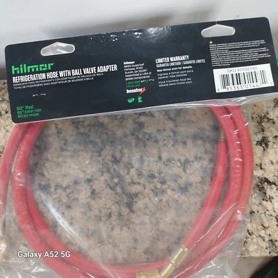 MANGUERA DE REFRIGERACIÓN HILMOR CON ADAPTADOR VÁLVULA DE BOLA ROJO Foto 1 de 3