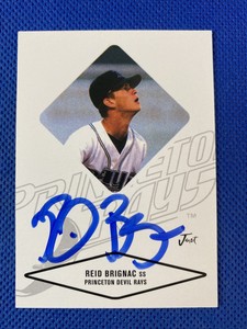 2004 Just Minors Justifiable Reid Brignac Auto Signed Autograph Rays 