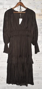 Neu mit Etikett! Ulla Johnson Shaina Kleid Noir Größe 2 675 $! - Bild 1 von 7