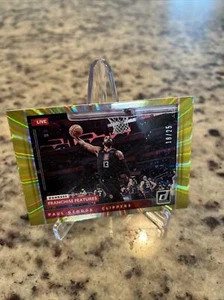 2021-22 Donruss Paul George Gold Lazer Holo Franchise Features #10 Live /25 - Picture 1 of 5