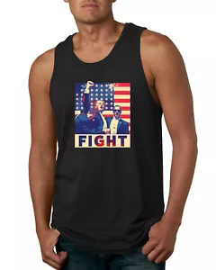 Fight Donald Trump Faustpumpe Mordversuch USA Flagge MAGA Herren Tank Top - Bild 1 von 7