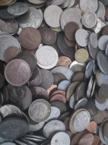 Kg Ware Umlauf Münzen 90% Europa, etwas Welt und Token auch Sondermünzen - Bild 1 von 3