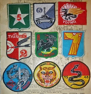 7th Airborne - Lot x 9 Patch - Flying Dragons - King Dao Recon - Vietnam War - Picture 1 of 8