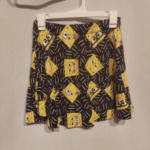 Nickelodeon Womens SpongeBob Square Pants Skater Skirt Size Medium - Picture 1 of 6