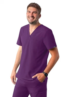 Blusa Médica Adar Addition para Hombre - Clásica con Cuello en V Foto 1 de 4