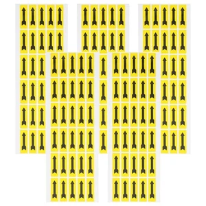 5 Sheets of Arrow Label Stickers Indicator Tags Factory Repair Stickers Decals - Picture 1 of 10