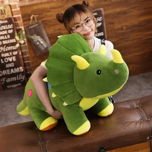Juguete de peluche creativo grande suave Triceratops Stegosaurus muñeco de dinosaurio relleno - Imagen 1 de 7