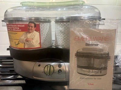 T-Fal Emerilware 40-Cup High Speed Food Steamer Stainless Steel Basket Rice Bowl - Image 1 of 4