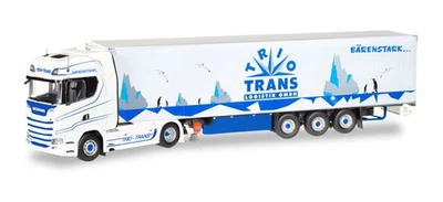 Herpa HE071369 1/50 Scania CS20 HD Réfrigéré Semi-Remorque Trio-Trans Model Car - Photo 1/4