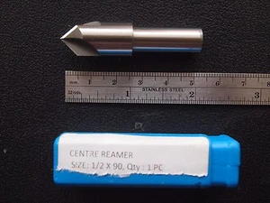 CENTRE REAMERS SET 1/2" 5/8" 3/8" 1/4" / NEW / HIGH SPEED STEEL / 90 DEGREE - Picture 1 of 3
