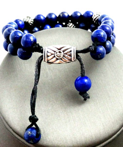David Yurman Spiritual Beads Two-Row Bracelet with Lapis Lazuli