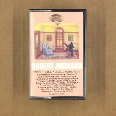 ROBERT JOHNSON Cassette Tape KING OF THE DELTA BLUES SINGERS (VOL 2) Rare - Image 1 of 4