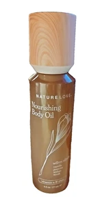 NATURE LOVE Nourishing Body Oil WARM VANILLA Jasmine Amber Musk Shea Vit E 6 oz - Picture 1 of 3