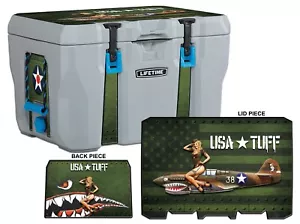 Vinyl Cooler Wrap fits Lifetime 28, 55, 77 | Decal Skin L+I - Pinup Model - Picture 1 of 8