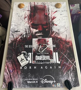 Daredevil: Born Again Poster, S/N with COA, unused, 7 cast and crew - Picture 1 of 18