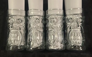 4 VTG Anchor, Hocking Screaming Double Face Tiki Glasses. Excellent Condition. - Picture 1 of 7