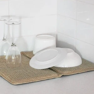 New Bambury Mocha Dish Drying Mat Protect Bench, Camper Van or Caravan Absorbent - Picture 1 of 2
