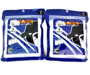 Black Bear Boys Size S 4-6 White 100% Cotton Pre Shrunk Classic Tank Top 2 Packs - Picture 1 of 3