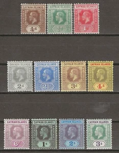 CAYMAN ISLANDS 1912/20 SG 40/50 MINT - Picture 1 of 2