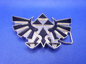 The Legend Of Zelda Black Golden Crest Triforce Nintendo 2014 Belt Buckle - Picture 1 of 5