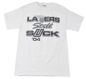Vintage San Antonio Spurs Lakers Still Suck 2004 Shirt Size Small - Picture 1 of 2
