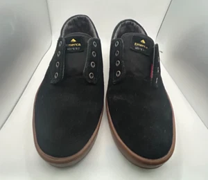 Emerica Romero Laced Black Suede Skate Shoes Gum Sole Men’s Size 8 - Picture 1 of 13