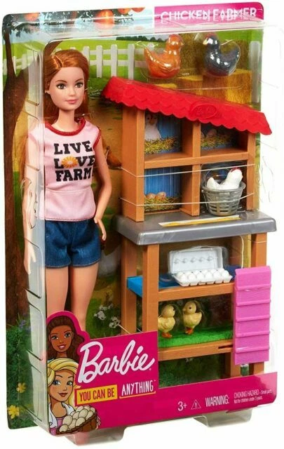 Barbie Chicken Farmer Doll Playset (FXP15)