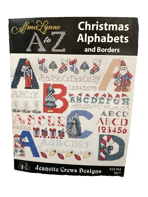 Alma Lynne A to Z Christmas Alphabets and Borders Counted X Stich Charts #22163 - Image 1 of 3