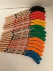 Crayons de hockey carrés neufs avec gommes 9 pouces (17 crayons au total)