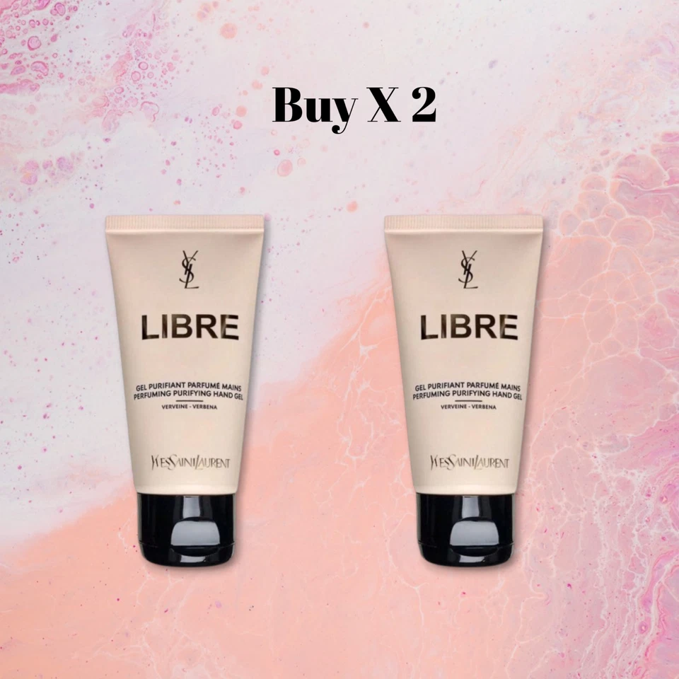 YSL Yves Saint Laurent Libre Hand Gel Verbena 2 X 50ml New