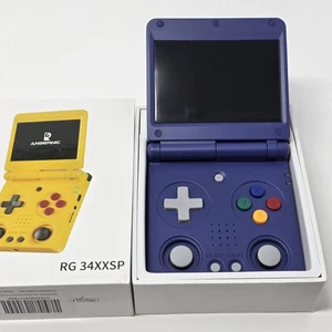 ANBERNIC RG34XX SP Gamecube Color! Consola de juegos portátil retro Linux en EE. UU. FLIP - Imagen 1 de 6