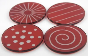 Mikasa Cheers - "CHEERS RUBY" Untersetzer (4er Set) #5071273 Neu im Karton - Bild 1 von 4